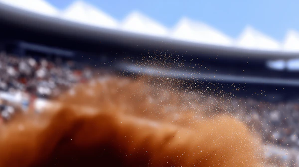 Dust in Sunlit Stadium