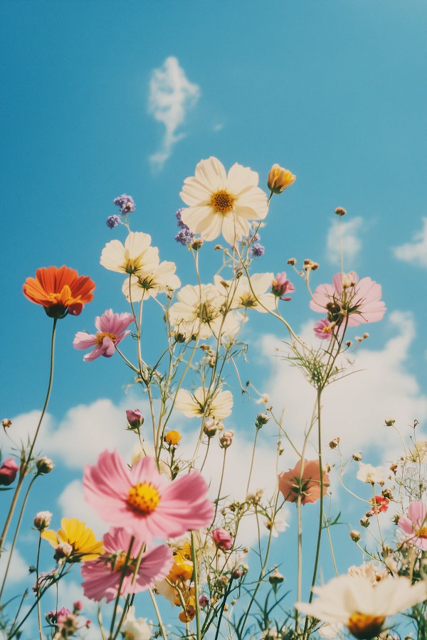Wildflower Field Scene