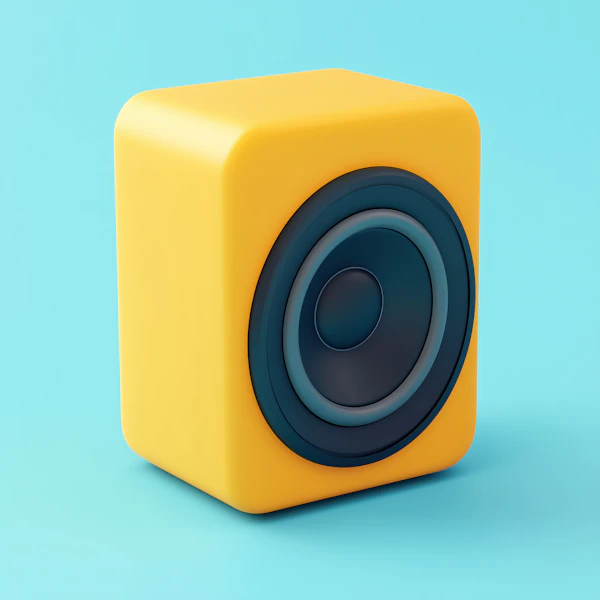 Yellow Cube Speaker