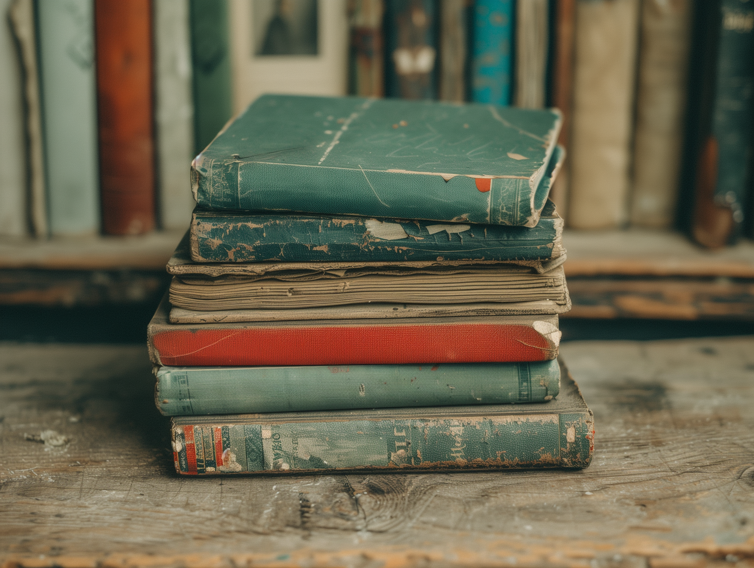 Vintage Book Stack