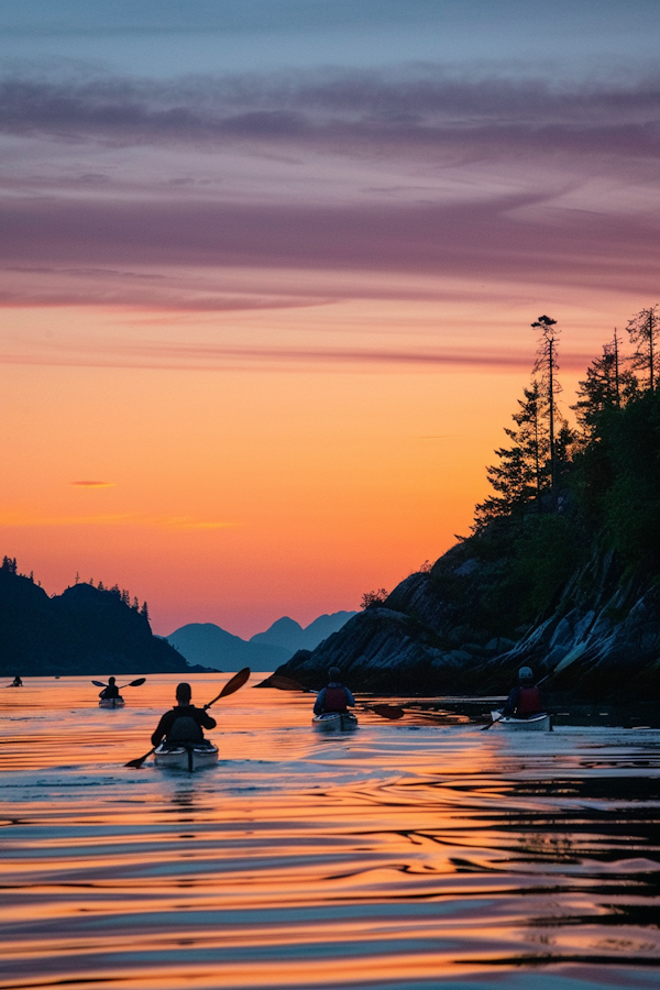 Serene Sunset Kayaking