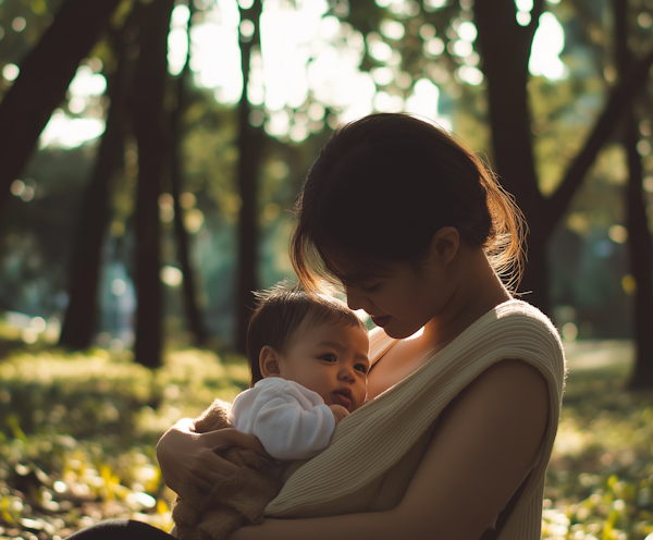 Mother and Baby Bonding in Nature