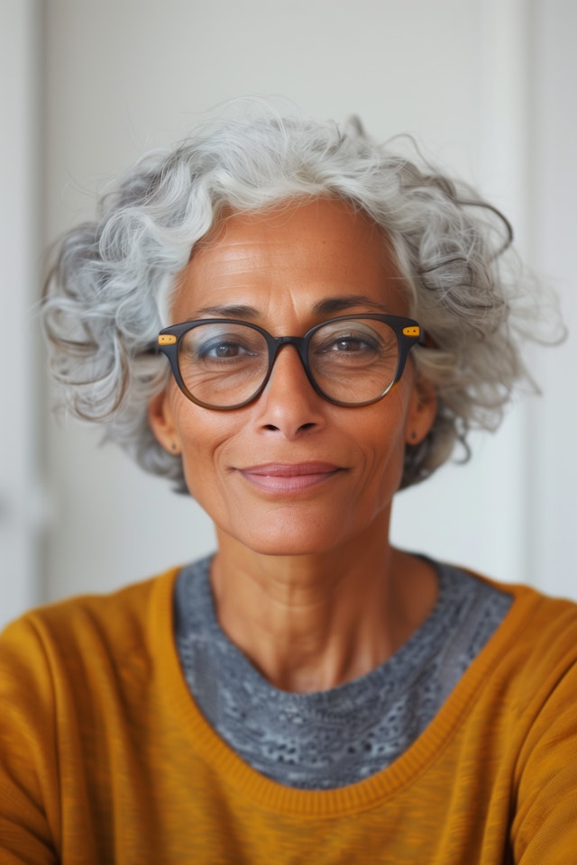 Serene Elderly Woman Portrait