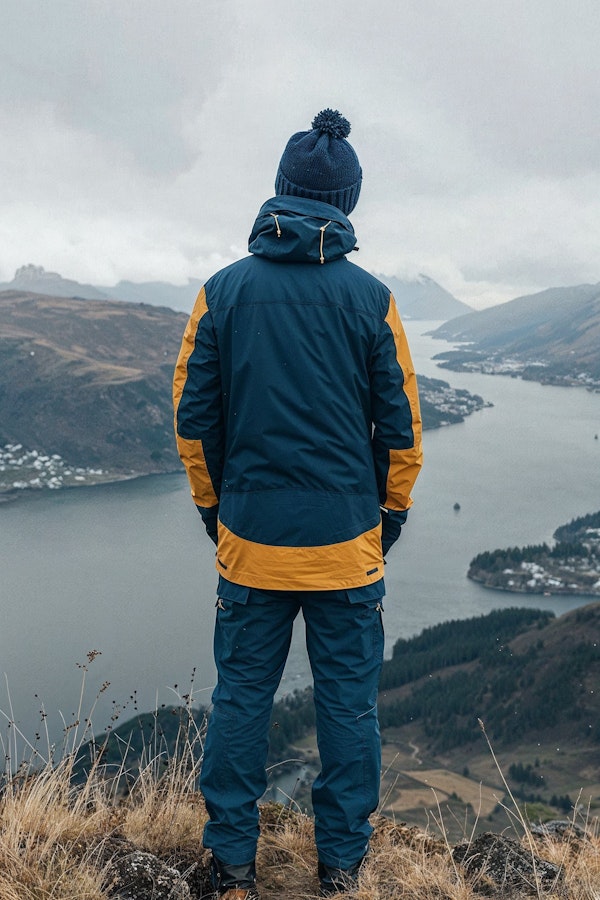 Contemplative Figure Overlooking Nature