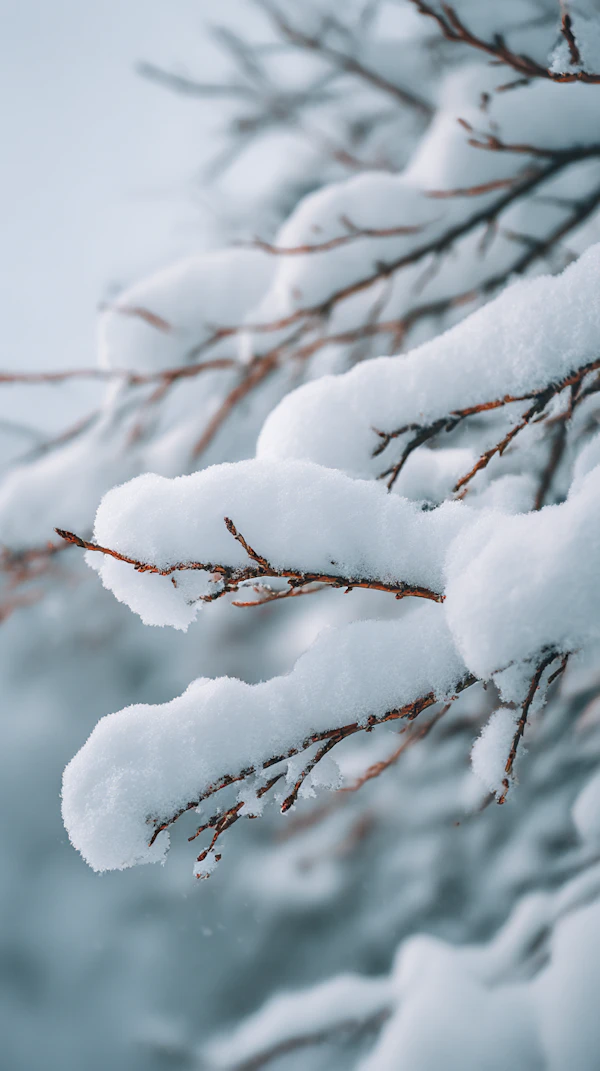 Snowy Tree Branches