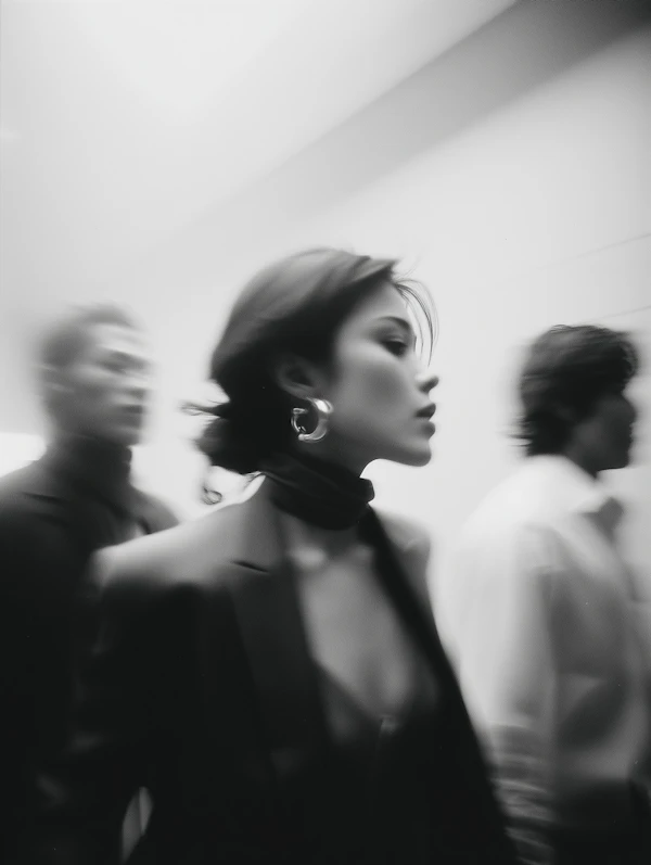 Dynamic Black-and-White Scene