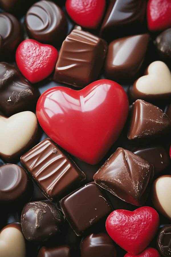 Assorted Chocolates with Heart