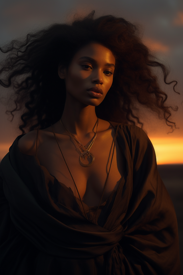 Sunset Serenity Portrait