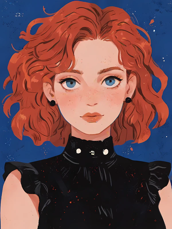 Portrait of a Young Woman with Red Hair