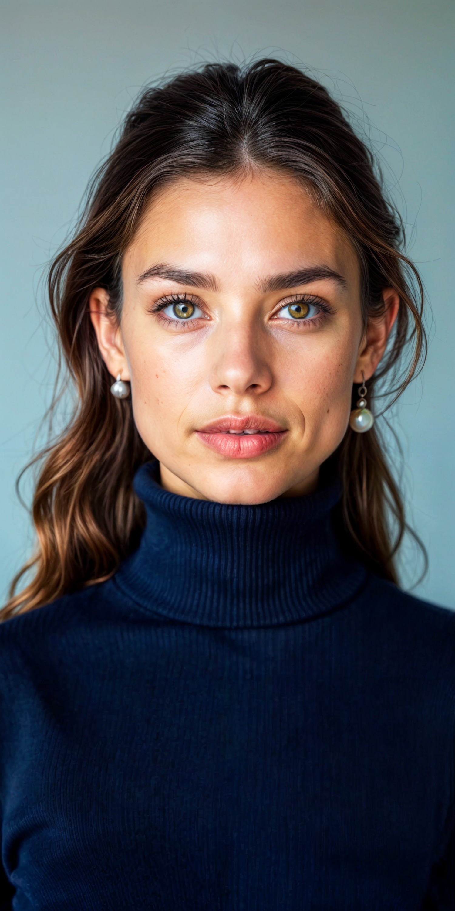 Portrait of a Woman with Green Eyes