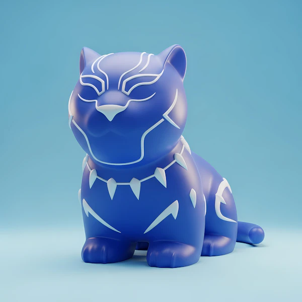 Stylized Blue Cat