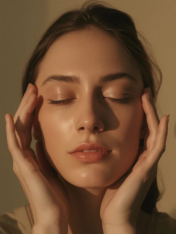 Serene Portrait Close-Up