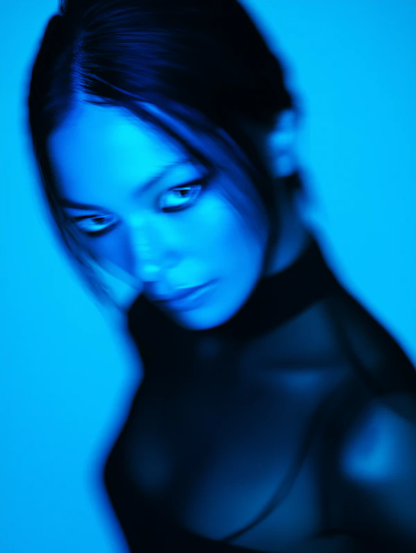 Ethereal Blue Portrait