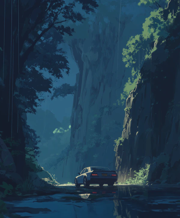 Serene Roadside Adventure