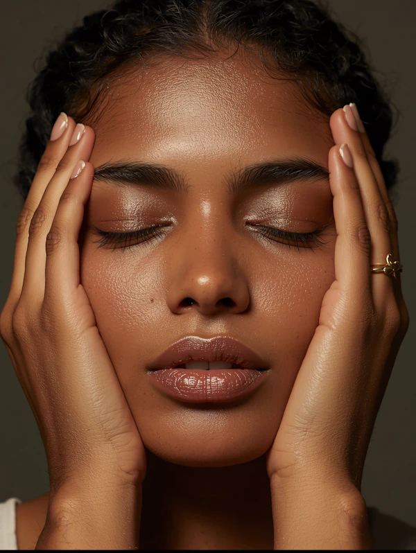 Serene Portrait Close-Up