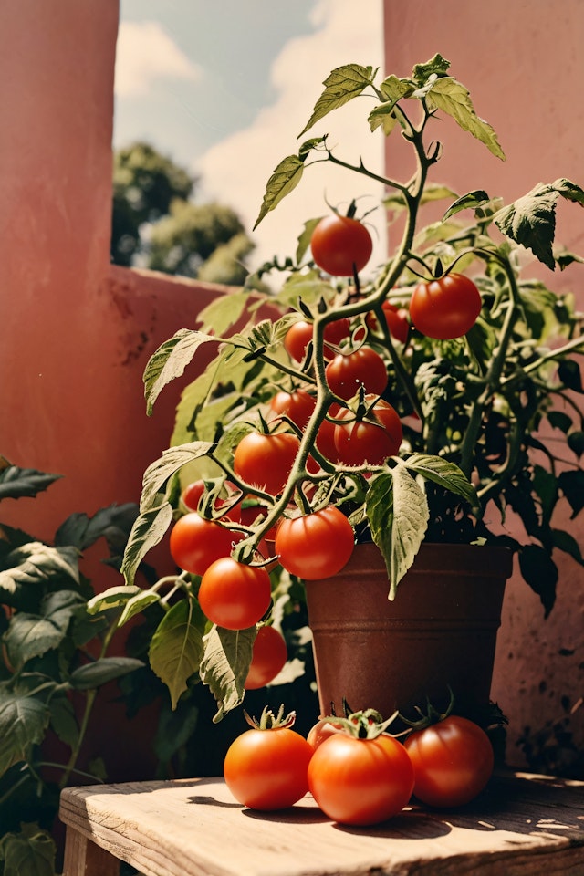 Vibrant Tomato Plant