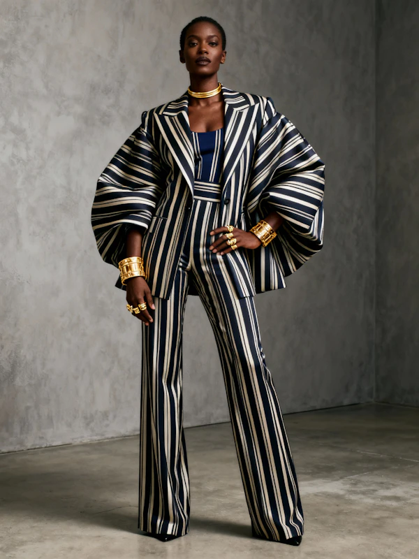 Elegant Striped Attire