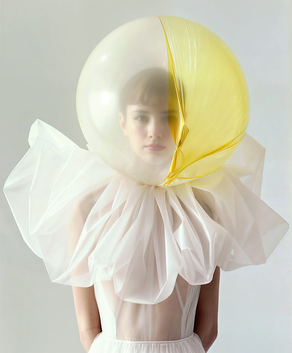 Woman with Translucent Balloon