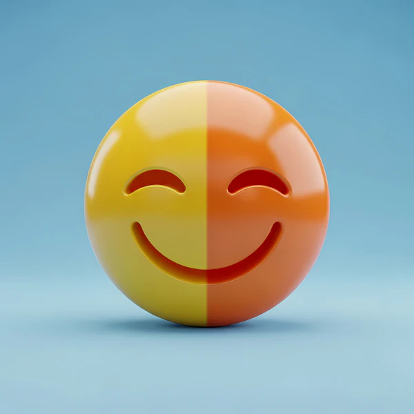 Split Smiley Emoji
