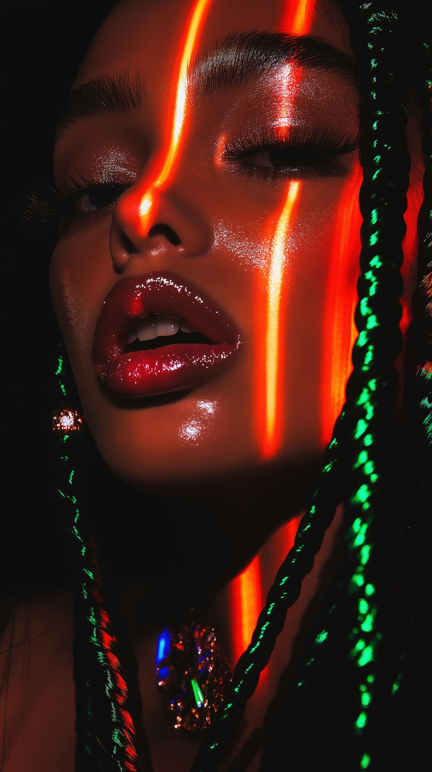 Futuristic Makeup Portrait