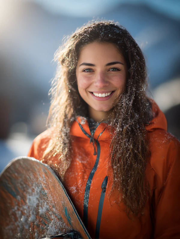 Snowboarder in Winter