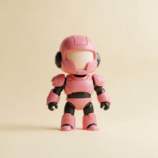 Stylized Robot Figure
