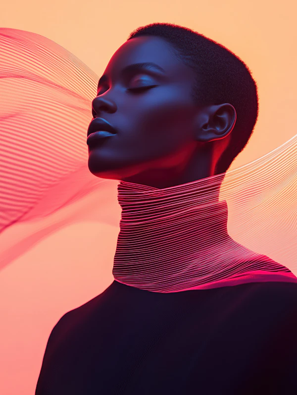 Serene Black Woman Portrait