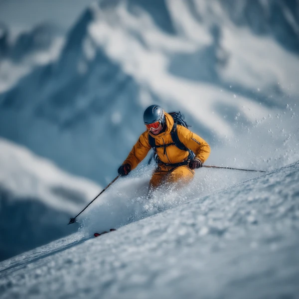 Dynamic Skiing Action