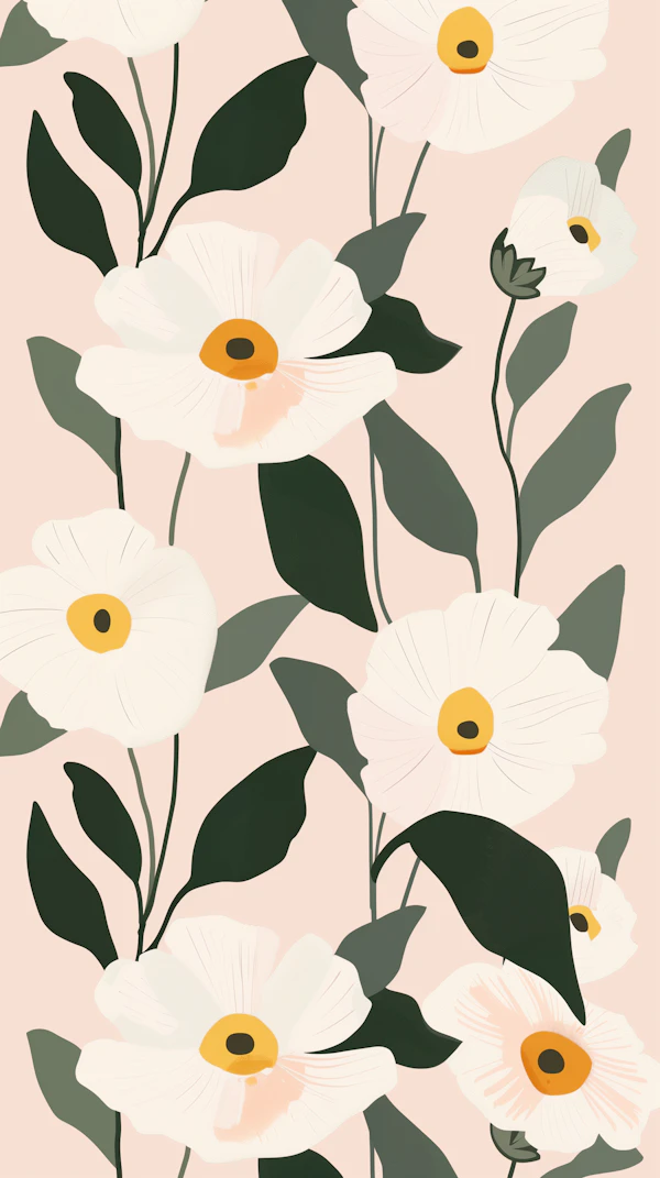 Minimalist Flower Art