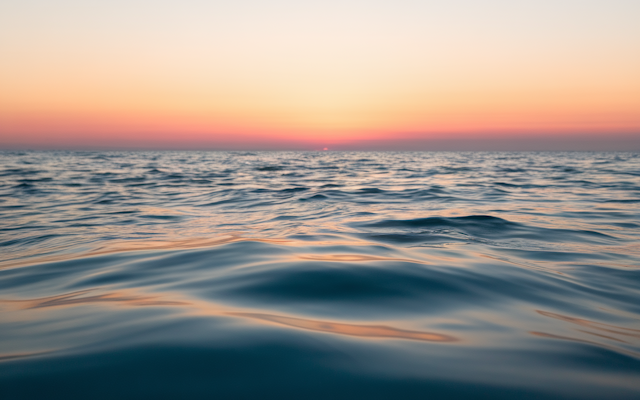 Serene Seascape at Sunset