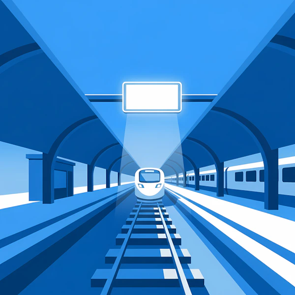 Futuristic Train Station
