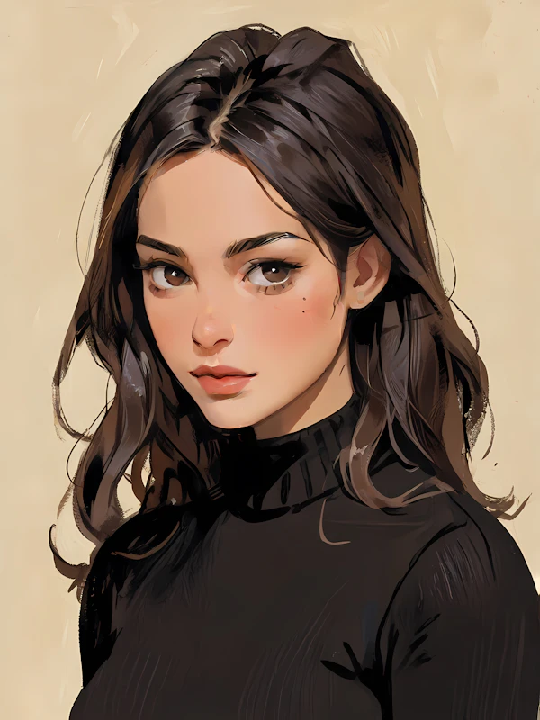 Stylized Woman Portrait