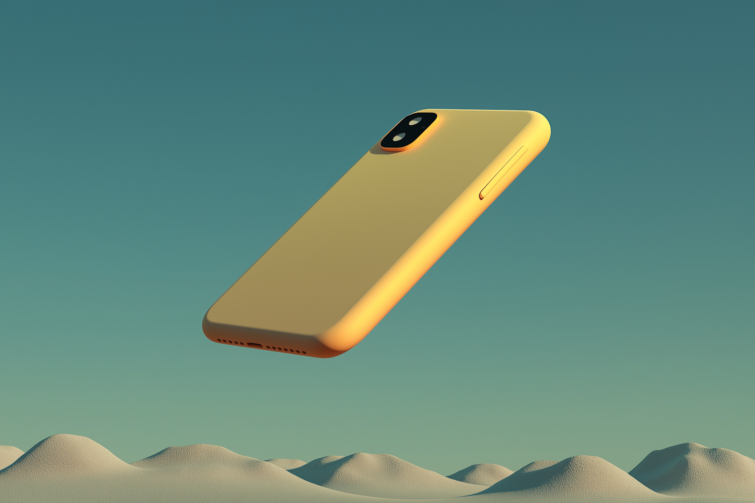 Yellow Smartphone Art
