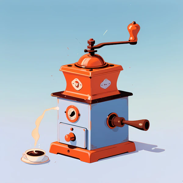 Vintage Coffee Grinder Art