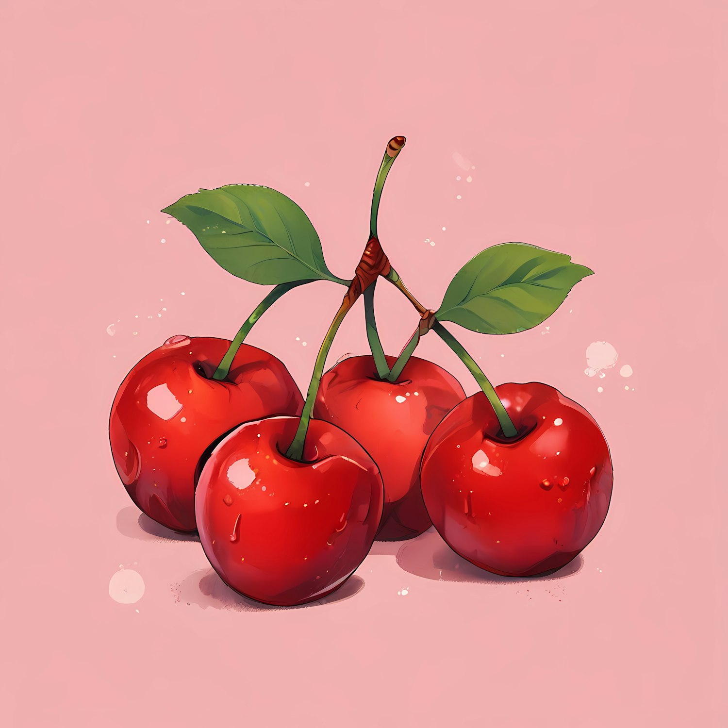 Vibrant Red Cherries