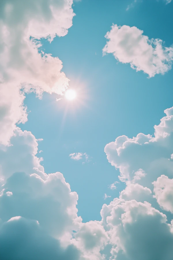 Sunny Sky with Clouds