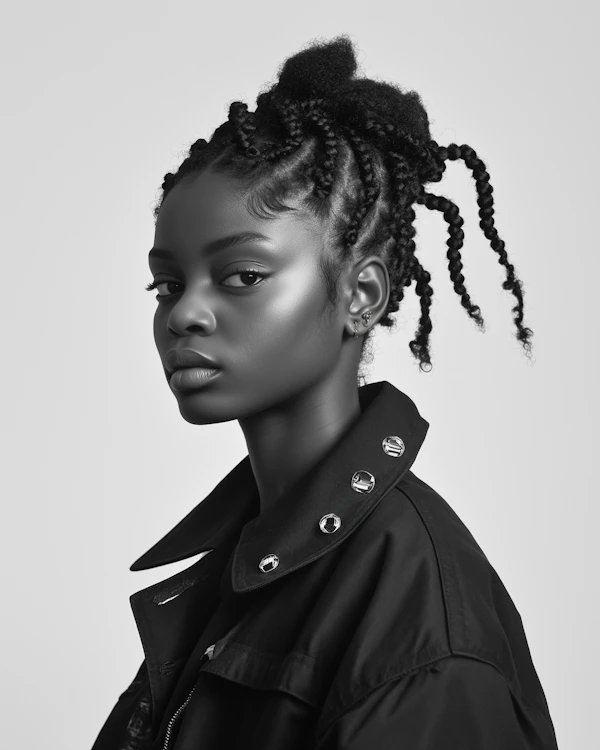 Portrait Of Stylish Woman