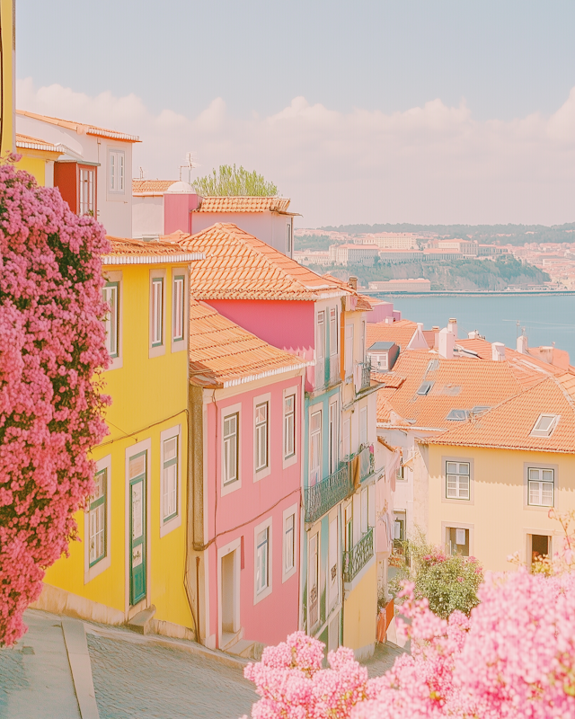 Colorful Coastal Street