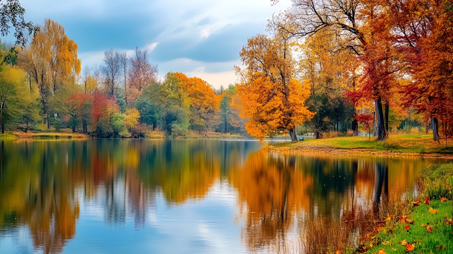 Tranquil Autumn Lake