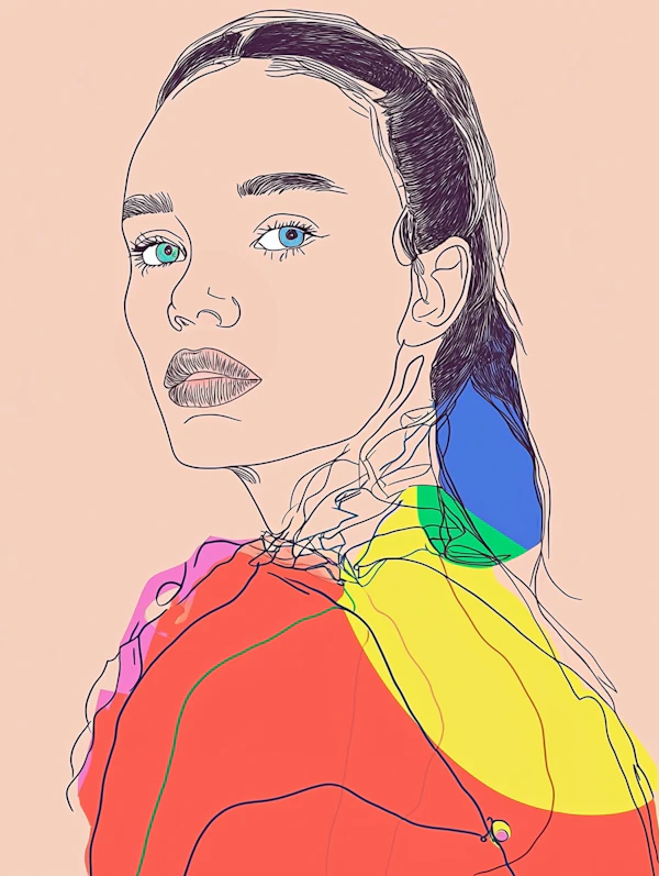 Stylized Woman Illustration