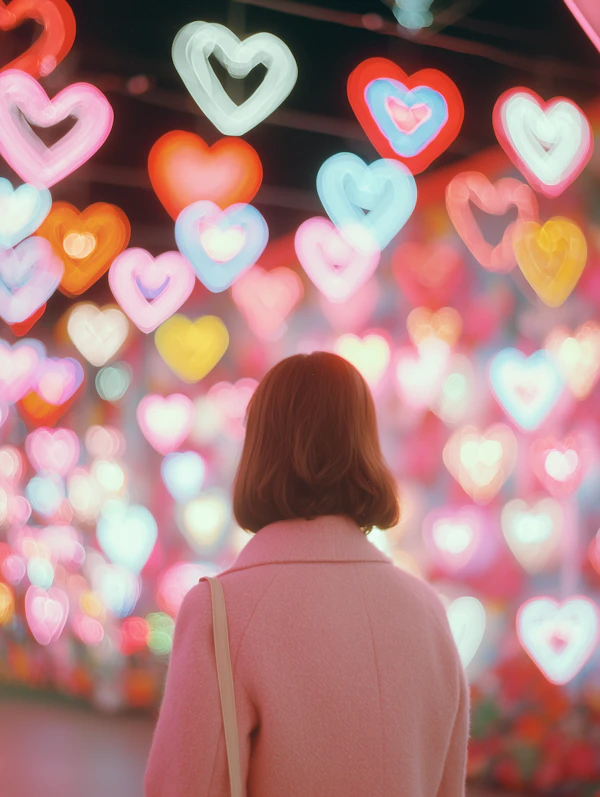 Neon Heart Display
