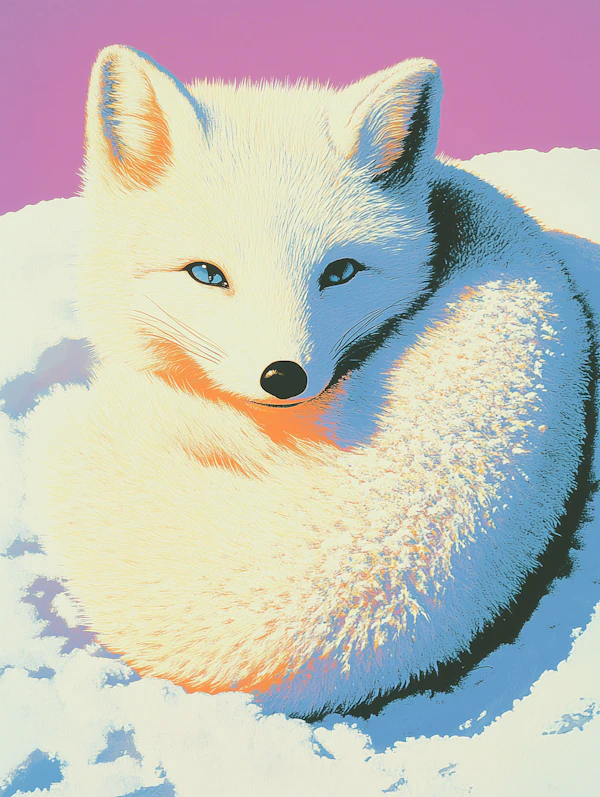 Arctic Fox Illustration