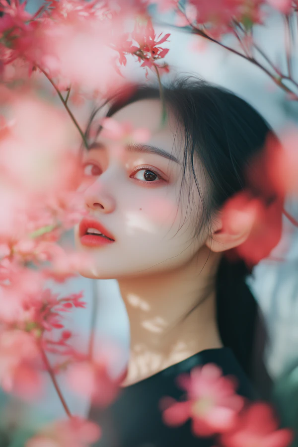 Dreamy Floral Portrait