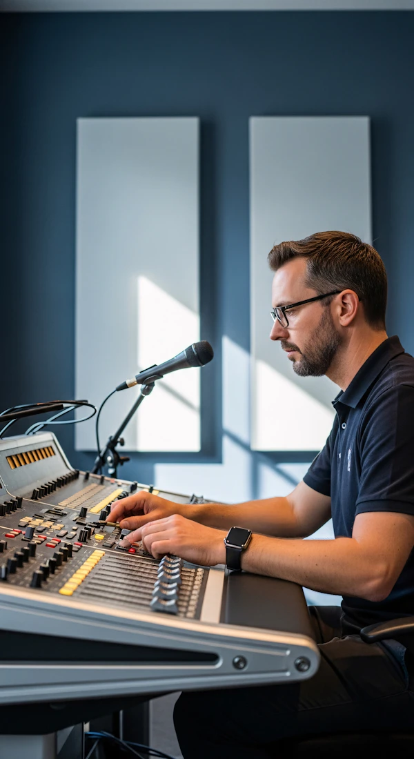 Audio Engineer at Work