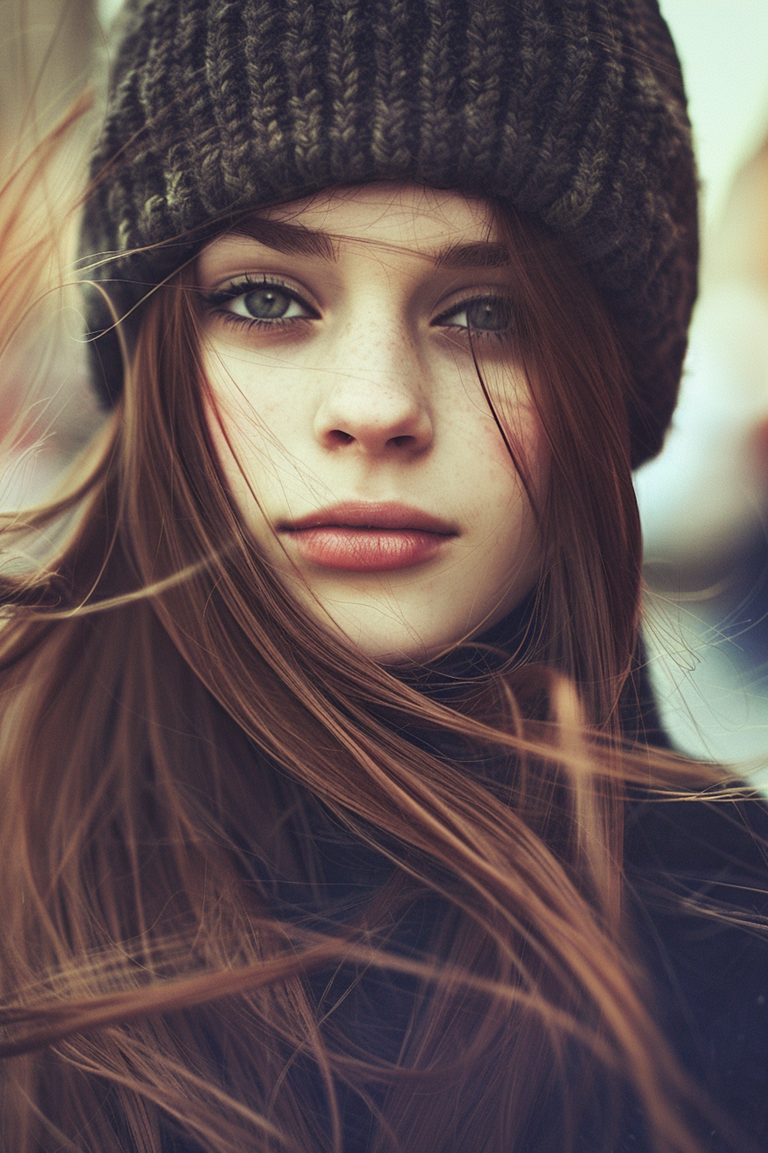 Portrait of a Young Woman with Auburn Hair