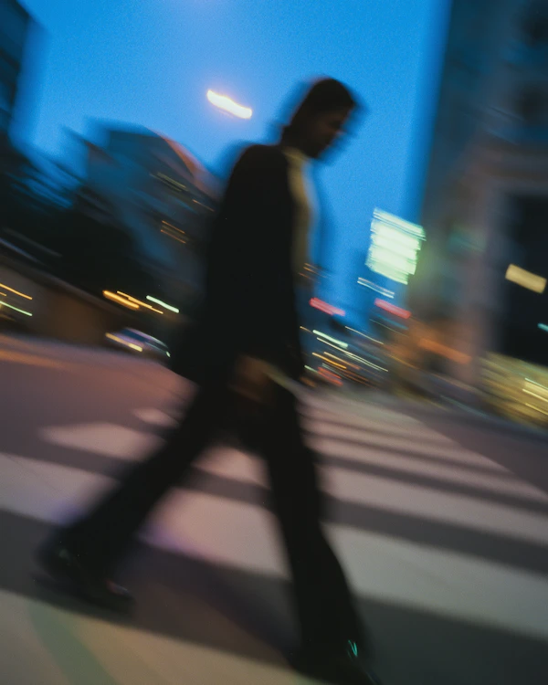 Blurred Urban Crosswalk