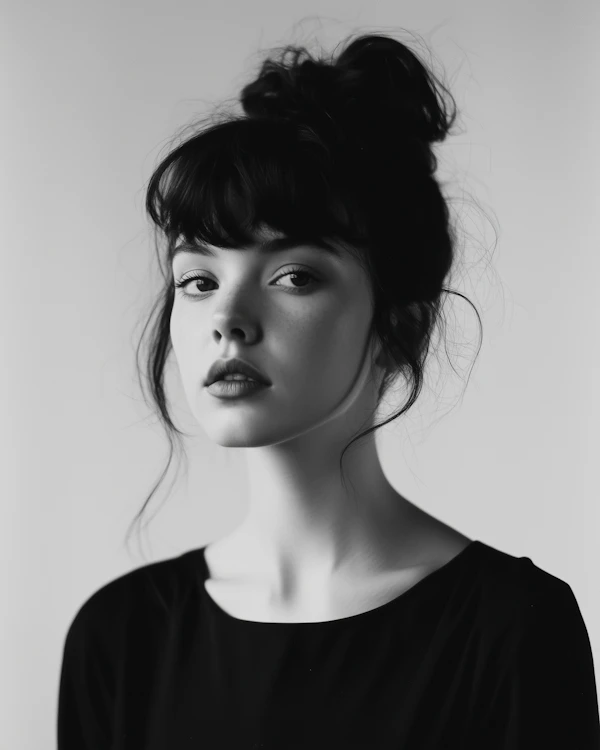 Serene Portrait of a Young Woman