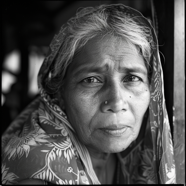 Close-Up Portrait of Older Woman