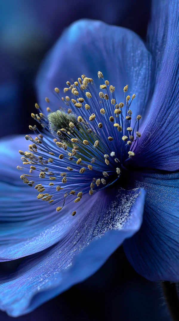 Vibrant Blue Flower