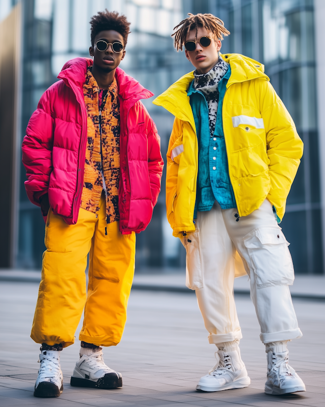 Vibrant Street Fashion Duo